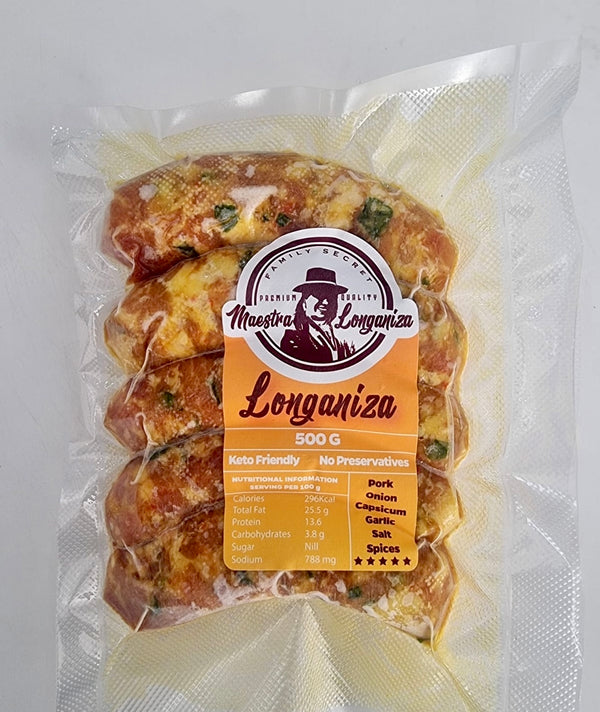 Chorizo Longaniza / Pork Sausage 500gr