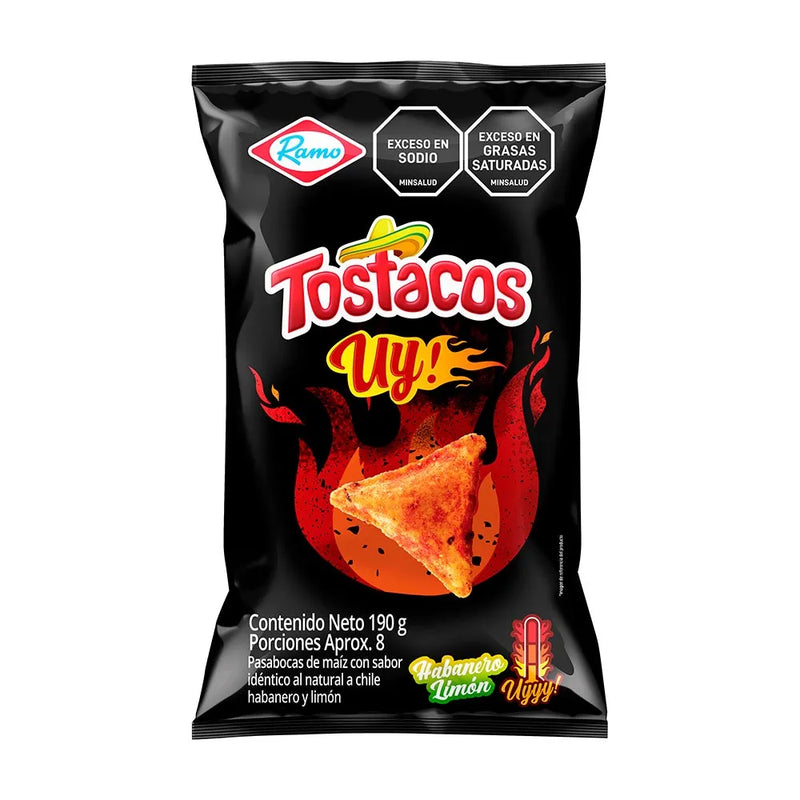 Tostacos UY Habaneros Limon / Lime UY Corn Chips 190gr