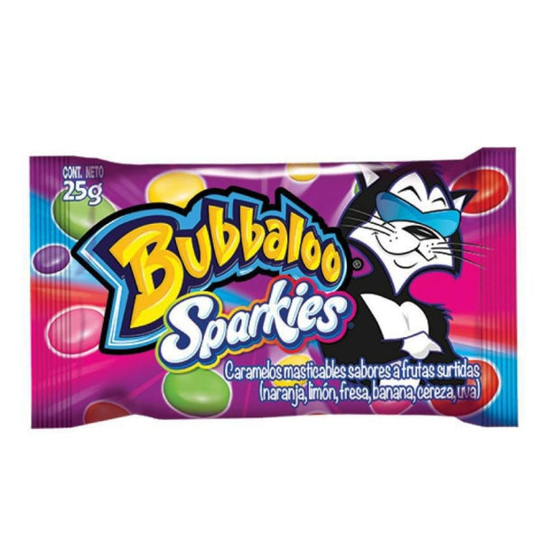Bubbaloo Sparkies Candy (Fruit-Flavored Chewy Candy) 25*gr)