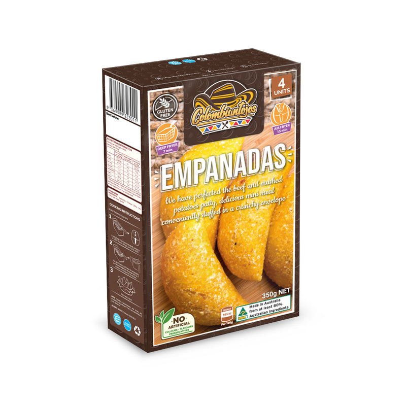 Empanadas Beef and Mashed Potatoes Colombiantojos Pack of 4 (350gr)