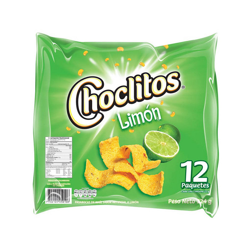 Choclitos Lime Tortilla Chips Frito Lay Pack of 12 (480gr)