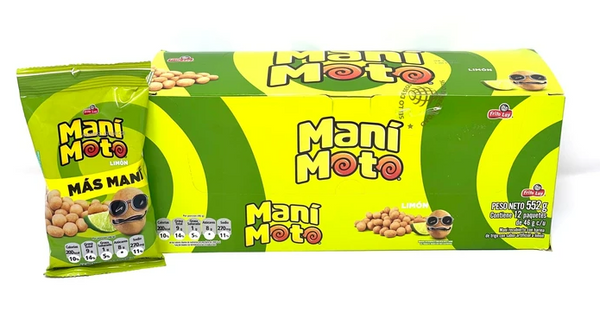 Mani Moto Crunchy Peanut Lime Flavour Pack of 12 (552gr)