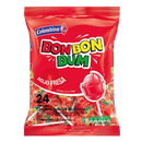 Bon Bon Bum Lollipop with Gum Strawberry Flavour Pack of 24 (456gr)