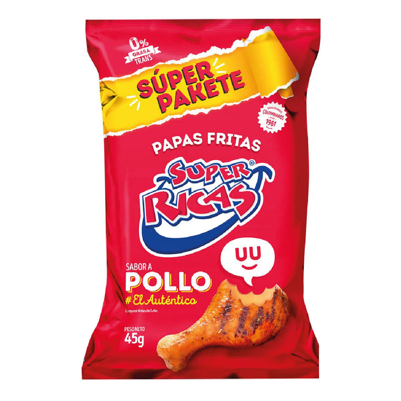Super Ricas Chicken Potato Chips (45gr)